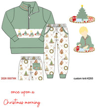 Load image into Gallery viewer, Once upon a Christmas morning jogger set
