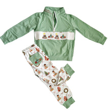 Load image into Gallery viewer, Once upon a Christmas morning jogger set
