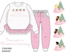 Load image into Gallery viewer, Once upon a Christmas morning jogger set
