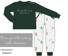 Load image into Gallery viewer, Have yourself a merry little Christmas jogger set
